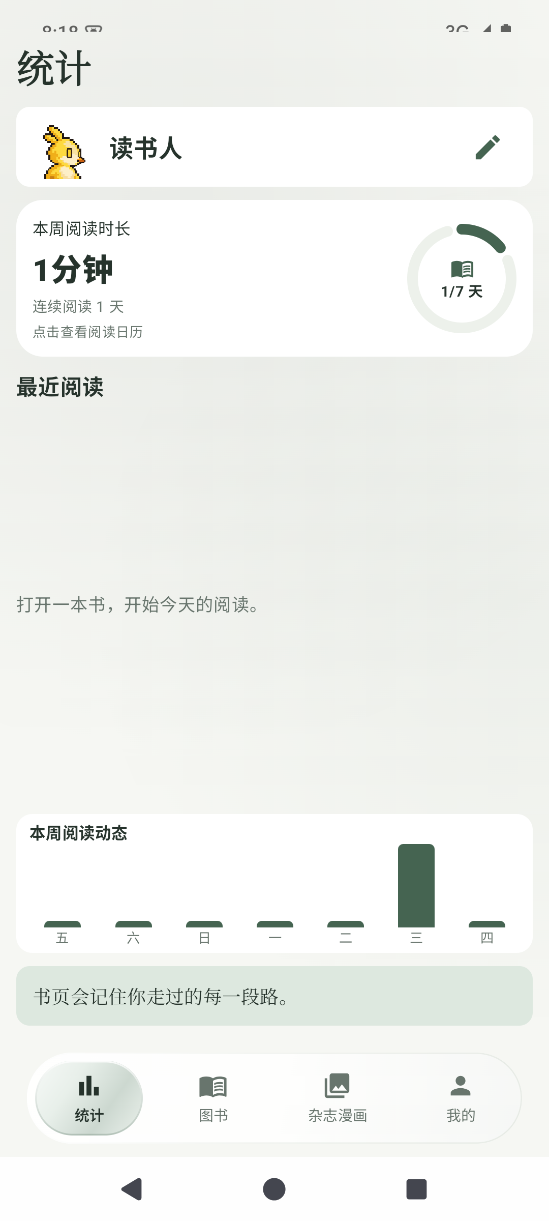 Jerrybook 真实统计界面